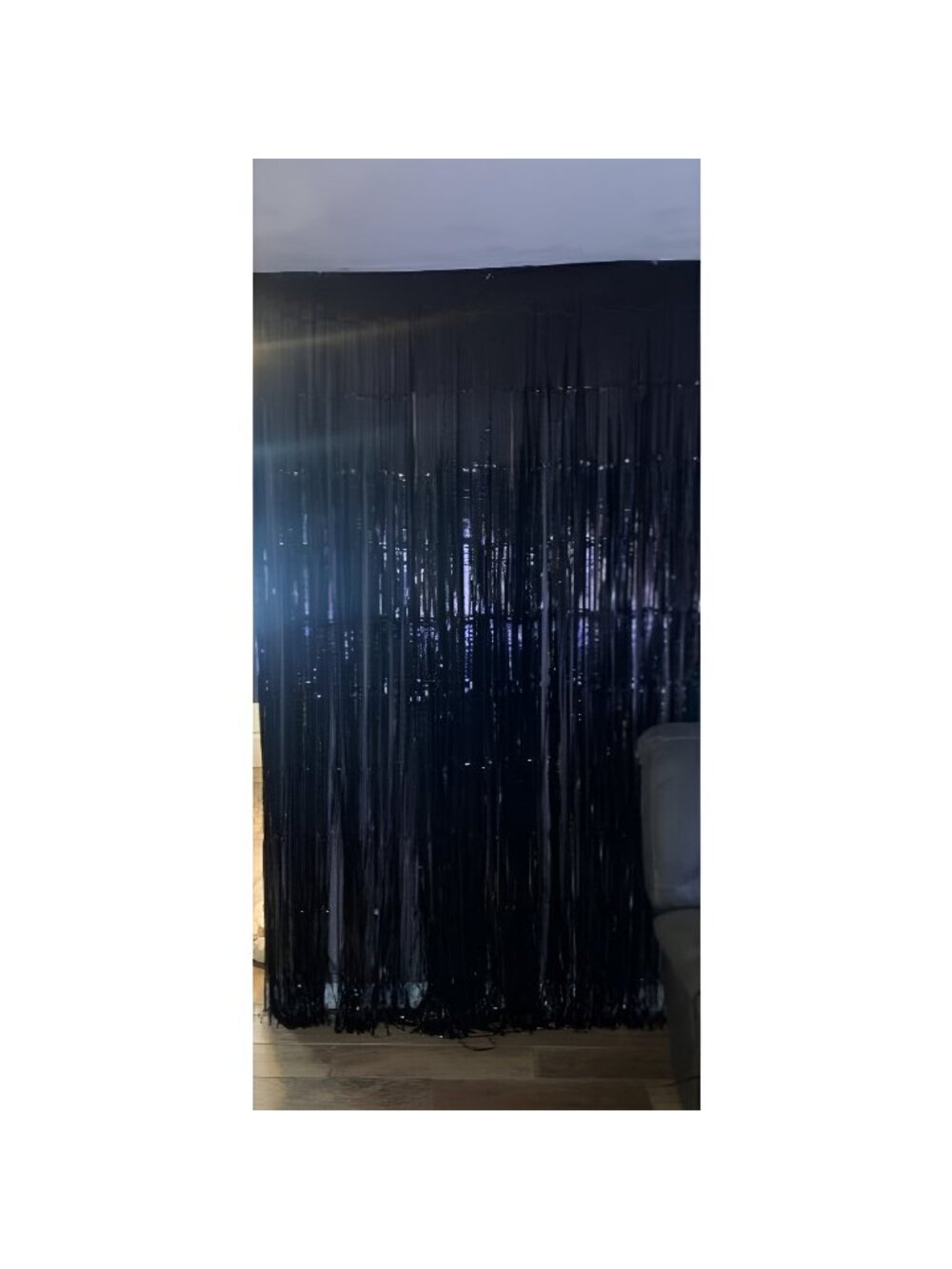 2 Pack Photo Booth Backdrop Foil Curtain Tinsel Backdrop